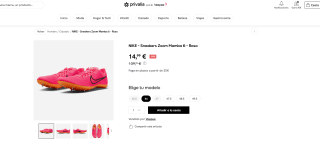 Zapatillas NIKE Zoom Mamba 6 de atletismo fondo con clavos por solo 14,99€