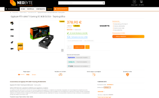 Gigabyte RTX 4060 Ti Gaming OC 8GB por solo 378,90€