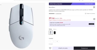 Marca Logitech-ratón inalámbrico LIGHTSPEED G304 por 37,72€ (25,72€ nuevo usuario)