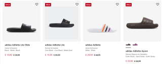 Diverse Adidas Originals Adilette vanaf €19,99 bij Foot locker