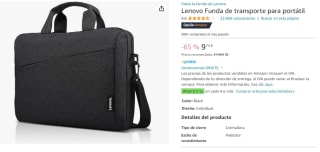 Lenovo Funda de transporte para portátil por 9,74€
