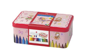 Fasber Castell caja metálica con 33 rotuladores por 10,10€, precio socios