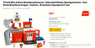 VTech Toet Toet Auto's - Blus & Race Brandweerkazerne voor €12,99 bij Bol.com