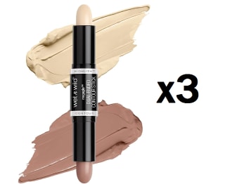 3 Unidades de Wet n Wild - MegaGlo Dual-Ended Contour Stick - Iluminador y Contouring, Barra con Dos Extremos por 9.28€