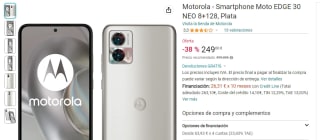 Smartphone marca Motorola Moto EDGE 30 NEO 8gb+128gb, Plata por 249€