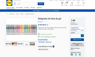 Bolígrafos tinta de gel por tan solo 3,99€