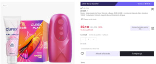 Durex Masturbador de Pene RIDE & VIBE + Lubricante Naturals Extra Sensitivo 100ml por 50,53€ (cuenta nueva 38,53€)