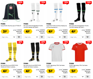Oferta hasta 85% en productos deportivos Puma