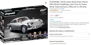 Playmobil 70578 James Bond Aston Martin DB5 Edición Goldfinger por 33,74€
