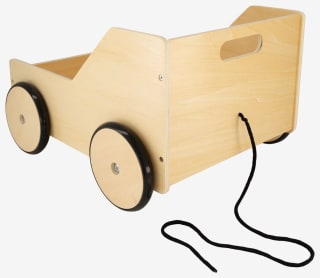 Houten klapkratkar voor €20 bij de Hema