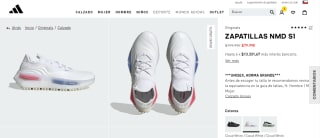 Zapatillas Nmd S1 Blanco Originals por $79.990
