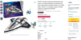LEGO City Nave Espacial Interestelar por $299 | Descuento Amazon
