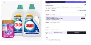 Colon Nenuco Detergente para la lavadora Gel 68 lavados + Vanish Oxi Action Advance Quitamanchas 400g por 16.99€ (Cuenta Nueva 10.2€)