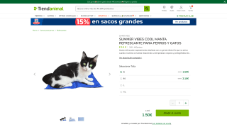 Summer Vibes Cool Manta Refrescante para perros y gatos por 1,50€