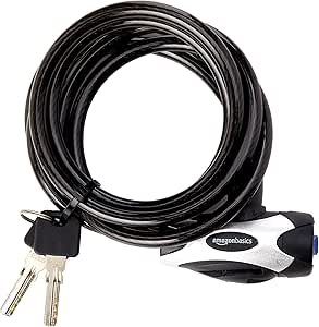 Amazon Basics Cerradura con llave Bicicleta antirrobo por 6,46€