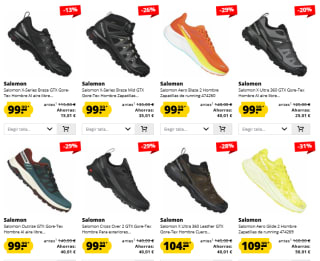 Hasta 35% descuento Salomon calzado Montaña y Trekking