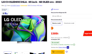 LG C3 OLED65C34LA - 65 inch - 4K OLED evo - 2023 voor €1389 bij Bol.com