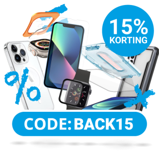 15% korting op alle hoesjes en screen protectors bij GSMpunt