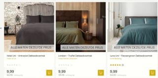 Laatste kansjes dekbedovertrekken vanaf €9,99 bij Dekbed Discounter