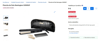 Plancha de Pelo Remington S3505GP por 9€