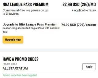 12 Meses de NBA League Pass Premium Gratis con VPN USA