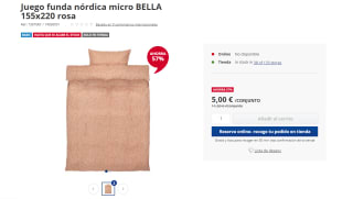 Juego funda nórdica de 155x220 para recoger desde solo 5€