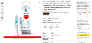 Philips Colgate Repuesto Cepillo SonicPro Kids 2 Pack por $135 | Amazon