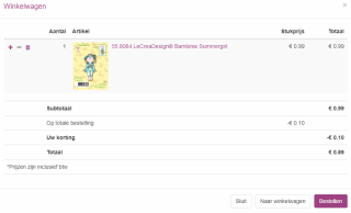 10% korting op alles bij Knipvellenoutlet