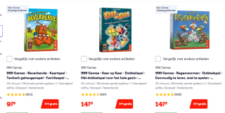 2+1 Gratis op speelgoedcadeautjes bij Bol
