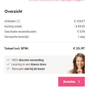 3 stuk Christine Le Duc Beugelbeha "body party" voor €19,98 dmv code