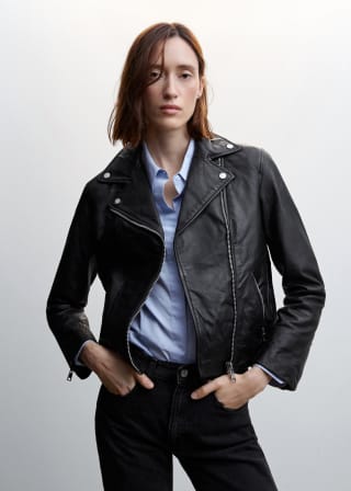 Cazadora biker piel Mujer por solo 69,99€