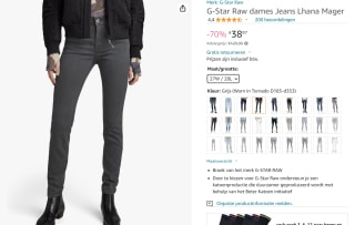 G-Star LHANA - Jeans Skinny Fit voor €38,97 bij Amazon