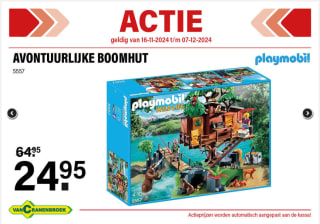 Playmobil Wild Life Avontuurlijke Boomhut (5557) voor €24,95 bij Van Cranenbroek