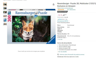 Puzzle 2D 300 piezas zorro marca Ravensburger por3,53€