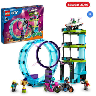 LEGO 60361 - Ultieme stuntrijders uitdaging voor €52,99 bij Playtoday