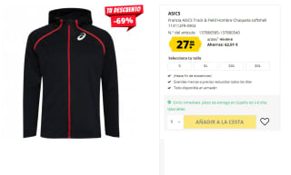 Chaqueta Softshell para Hombre Asics Francia ASICS Track & Field por 27.99€