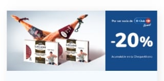 Acumulación Club de -20% en Jamones y Paletas.
