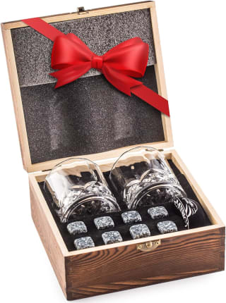Set Amerigo Whisky Piedras y 2 Vasos de Whisky