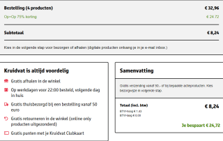 75% kassakorting op diverse kleding items bij Kruidvat