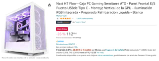 Caja/Torre NZXT H7 Flow Blanco por 112€