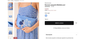 Neceser pequeño Mafalda azul por 12,99€