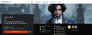 juego PS4 PS5 Standard Edition Mejorado para PS5 Pro Lies of P por 29,99€