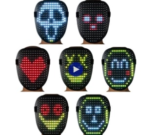 Ledmasker (234 multicolor leds) met 25 lichtprogramma's voor €14,95 bij de Action