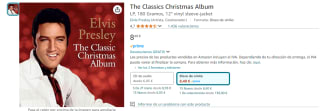 Disco Vinilo Elvis Presley The Classics Christmas por 8,40€