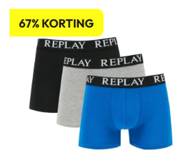 Replay - Heren Onderbroeken 3-Pack voor €9,99 bij Timco voordeelmarkt