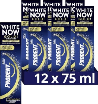 12 tubes Prodent White Now Gold tandpasta voor €15