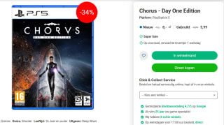 Chorus - Day One Edition voor €8 bij Nedgame