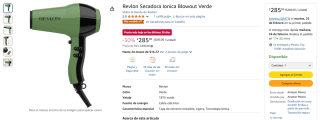Secadora Revlon Ionica Blowout por $285 | Descuento Amazon