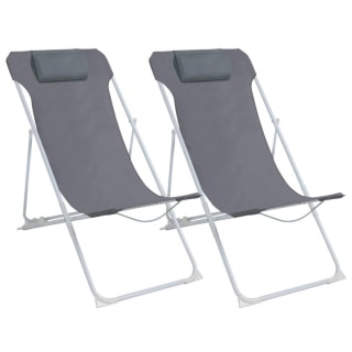 Pack 2 Hamacas Plegables con Cojín 56x94x94cm 7house por 44,41€