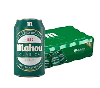 28 Latas Mahou Clásica 33cl a tan solo 13,36€